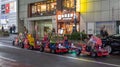 Tourist Driving Rented Go Kart, Shibuya, Tokyo, Japan