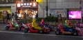 Tourist Driving Rented Go Kart, Shibuya, Tokyo, Japan