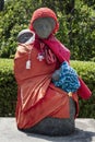 Tokyo - Japan, June 3, 2017: Traditional stone carved Jizo with