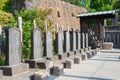 47 ronin graves at Sengaku-ji Temple in Tokyo, Japan. The temple became famous through the Ako