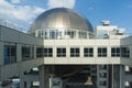 Fuji TV building spherical observation deck in Tokyo Royalty Free Stock Photo