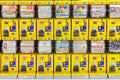 Tokyo, Japan - March 1, 2018 : Gachapon, Japanese capsule toy vending machine in Narita international airport Royalty Free Stock Photo