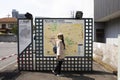 Traveler thai women pose portrait looking and reading map in Naritasan Omote Sando or Narita old town at Chiba in Tokyo, Japan