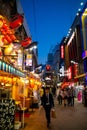 Tokyo / Japan- March 12, 2019: Walking street at Ueno Station. Food market and shopping street. Famous place in Ueno