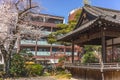 Wooden Gakudou platform used for kagura dance in the Gokokuin temple.