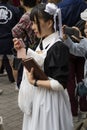 Tokyo, Japan - Cosplay girl as a maid in the street