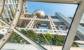 TOKYO, JAPAN - MAY 2016 : The futuristic Fuji TV Building in Odaiba. its futuristic metallic clad building featuring a massive si