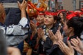 Women applause at Kanda Matsuri Royalty Free Stock Photo