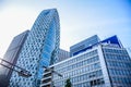 TOKYO, JAPAN: Modern corporate and business buildings in Tokyo Royalty Free Stock Photo