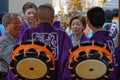 Orchestra during Kanda Matsuri in Tokyo streets Royalty Free Stock Photo