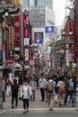 Tokyo, Japan - May 12, 2017: Shibuya shopping street