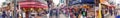 TOKYO, JAPAN - MAY 20, 2016: Tourists and locals in Harajuku Street - Panoramic view