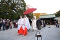 TOKYO,JAPAN-NOV 23 :Japanese wedding ceremony Royalty Free Stock Photo