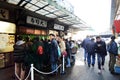 TOKYO, JAPAN- NOV 26, 2013: Tsukiji market is a large market for Royalty Free Stock Photo