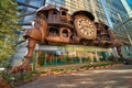 The Giant Ghibli Clock at the Nittele Tower. Tokyo. Japan Royalty Free Stock Photo