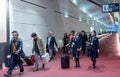 TOKYO, JAPAN - NOVEMBER 9, 2018: Haneda International Airport Terminal Interior