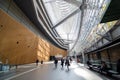 Tokyo, Japan - November 26, 2013: People visit Tokyo International Forum