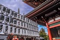 TOKYO, JAPAN: Series of Japanese lanterns in Senso-ji temple located at Asakusa area, Tokyo, Japan Royalty Free Stock Photo