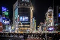Tokyo, JAPAN - 17 November 2017: View from the Shibuya crossing. Royalty Free Stock Photo