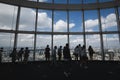 Peoples looking the city from building in roppongi tokyo japan Royalty Free Stock Photo