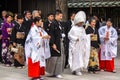 TOKYO, JAPAN - OCTOBER 10, 2015: Celebration of a typical Shinto