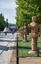 Sando, the road approaching the Yasukuni Shrine at Chiyoda. Tokyo. Japan