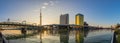 Tokyo Japan, sunrise panorama city skyline Royalty Free Stock Photo