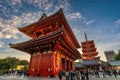 Tokyo Japan, at Asakusa Temple Senso-Ji Royalty Free Stock Photo