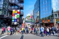 TOKYO, JAPAN: People are shopping at Takeshita street, a famous shopping street lined with fashion boutiques, cafes an