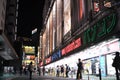 Tokyo, Japan - 10/21/2018: People waiting outside of Yodobashi camera in Shinjuku Royalty Free Stock Photo