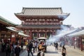 Tokyo, Japan - Senso-ji, an ancient Buddhist temple located in Asakusa. Royalty Free Stock Photo