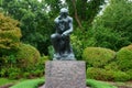 Auguste Rodin`s The Thinker near the entrance of the National Museum of Western Art