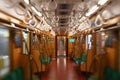 Deep Bokeh--Vacant Tokyo Metro Ginza Line Train