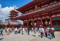 TOKYO JAPAN - SEPTEMBER12 : large number of tourist in sensoji t