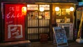 TOKYO, JAPAN - September 8, 2018. : A little restaurant in Asakusa area neary Senso-ji Temple. Royalty Free Stock Photo