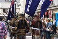 Tokyo, Japan - September 24 2017: Visitors watching parade with Samurais at Shinagawa Shukuba Matsuri festival Royalty Free Stock Photo