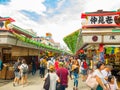 Tokyo, Japan. Septembre 8 2018. People walking and pray in Asakusa Senso-ji Temple in Asakusa.