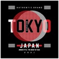 Tokyo japan tee element graphic t shirt print