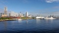 Tokyo Japan Yokohama harbor skyline