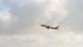 TOKYO - JULY 2018: Jetstar taking off from Narita International Airport