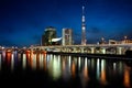 Tokyo landmark buildings including tokyo skytree