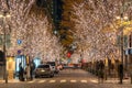 Tokyo Marunouchi winter illumination festival Royalty Free Stock Photo