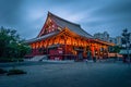 Tokyo - May 20, 2019: Night shot of the Sensoji temple in Asakusa, Tokyo, Japan Royalty Free Stock Photo