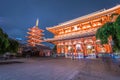 Tokyo - May 20, 2019: Night shot of the Sensoji temple in Asakusa, Tokyo, Japan Royalty Free Stock Photo