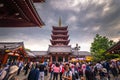 Tokyo - May 18, 2019: Sanja Matsuri Festival crowd at the Sensoji temple in Asakusa, Tokyo, Japan Royalty Free Stock Photo