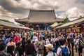 Tokyo - May 18, 2019: Sanja Matsuri Festival crowd at the Sensoji temple in Asakusa, Tokyo, Japan Royalty Free Stock Photo