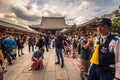 Tokyo - May 18, 2019: Sanja Matsuri Festival crowd at the Sensoji temple in Asakusa, Tokyo, Japan Royalty Free Stock Photo