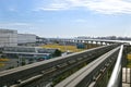 Tokyo Monorail and Haneda Airport Terminal 3 Royalty Free Stock Photo