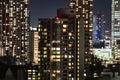 Tokyo night view seen from the Bunkyo Civic Center Observation Deck Royalty Free Stock Photo
