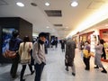 TOKYO -NOV 23 : people in Shinjuku train station Royalty Free Stock Photo